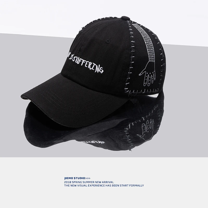 SODA WATER Designer Hat Hand Print Baseball Caps Summer Letter Men's Hip hop Casual Unisex Fashion For Men 116CI2018 | Аксессуары