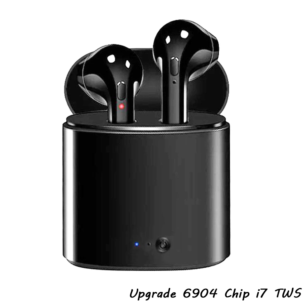 Обновленные беспроводные Bluetooth наушники i7 TWS гарнитура стерео для всех