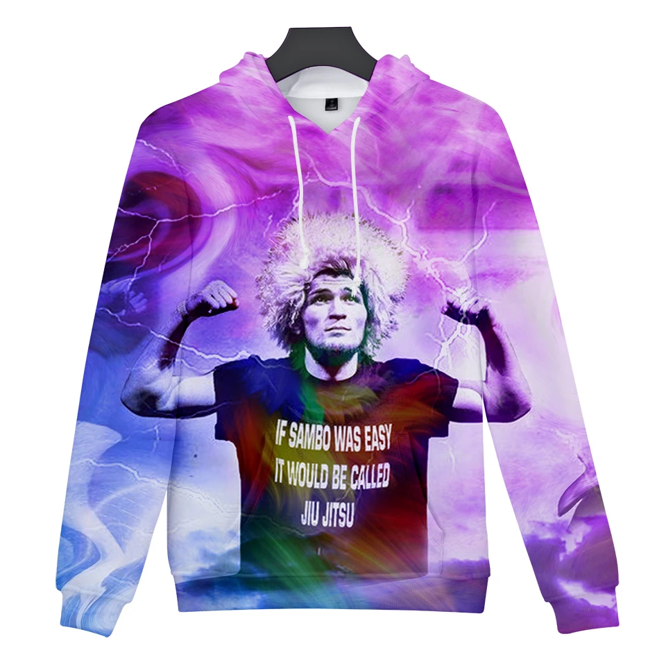 Толстовка с капюшоном Khabib Nurmagomedov толстовка 3D принтом для мужчин и женщин|Мужские