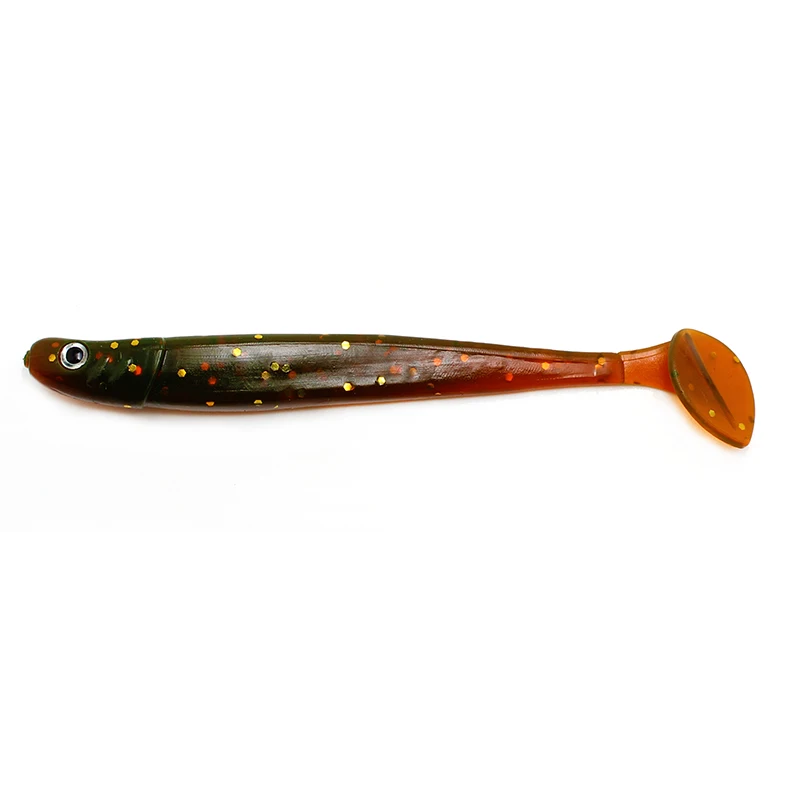 YUEWINS 4 шт. Мягкая приманка в виде червя рыболовные приманки T tail fish baits Peche Artificia 100 мм
