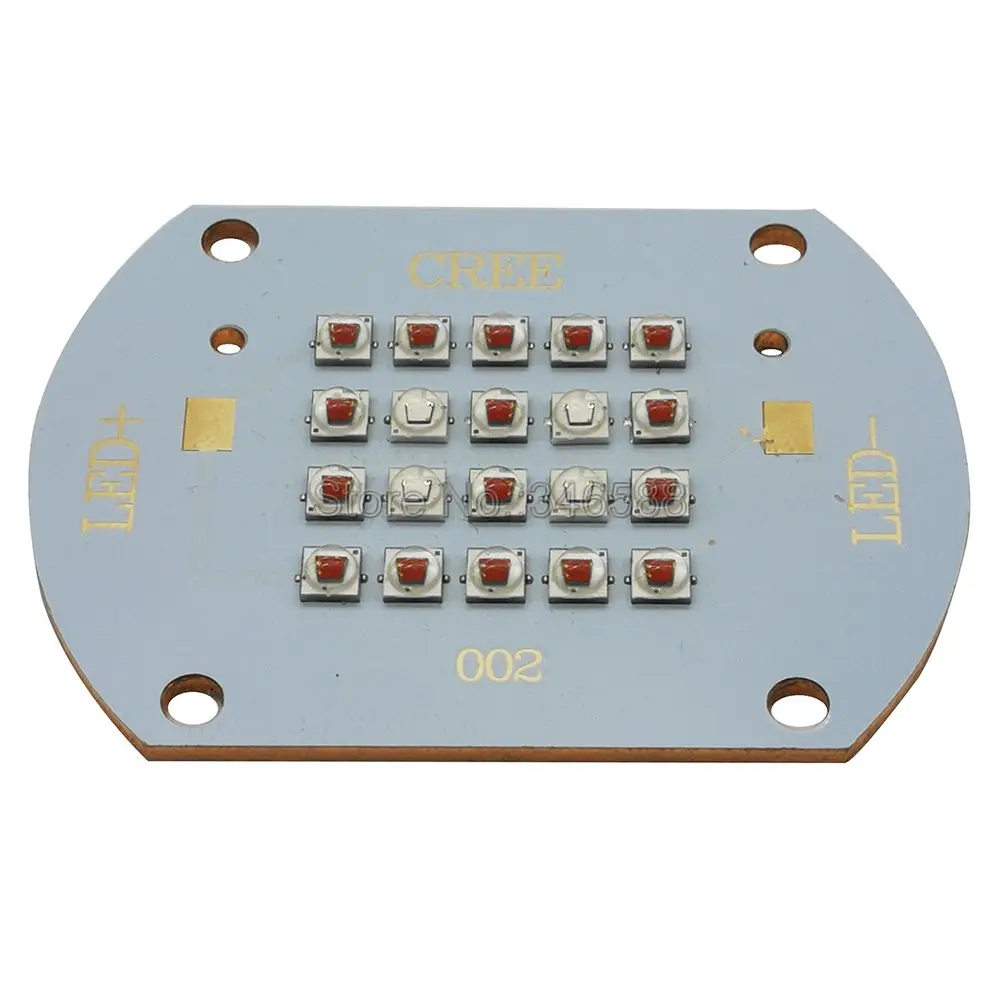Cree XLamp XPE2 XP E2 60W Светодиодная лампочсветильник красный свет 16 шт. + синий 4