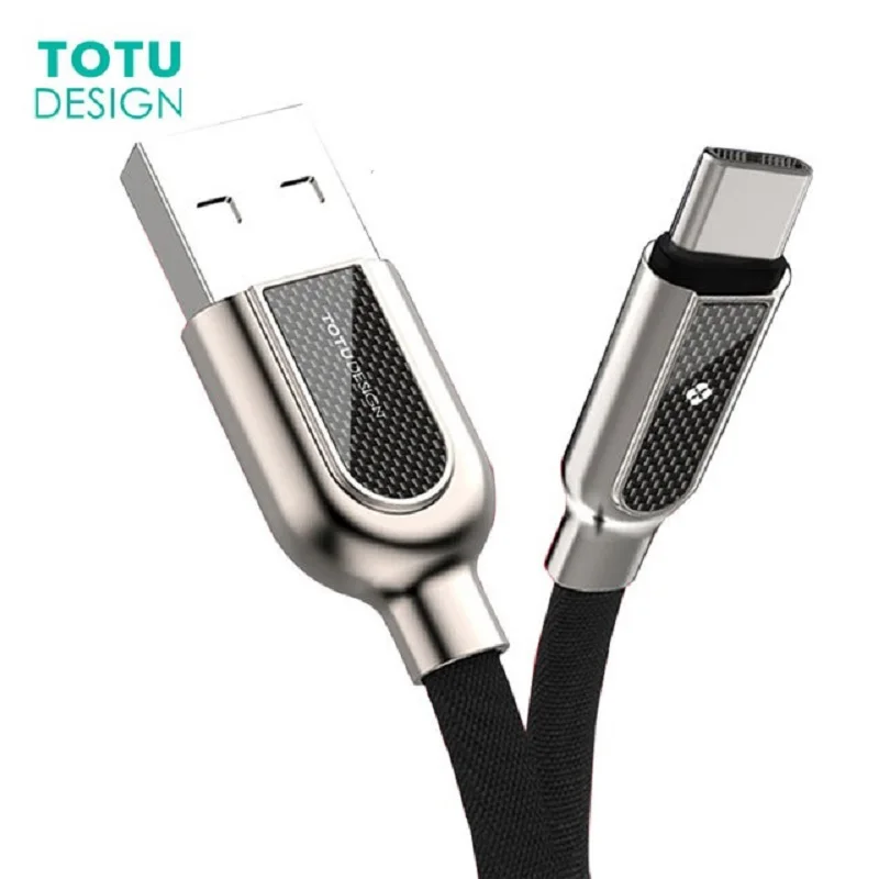 Кабель TOTU USB Type C для Samsung Galaxy S9 S8 Plus Xiaomi Huawei P10 кабели зарядного устройства кабель
