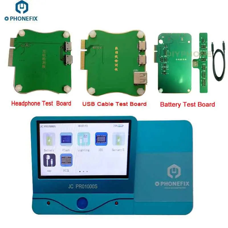 PHONEFIX JC Pro1000S USB кабель подлинный фальшивый тестер для наушников аккумулятор