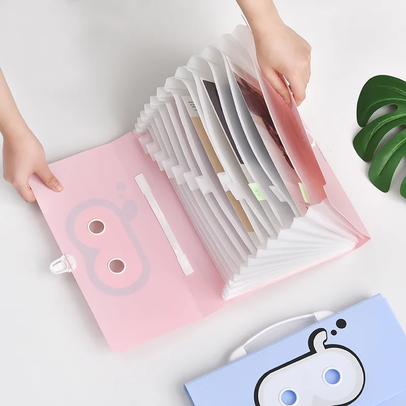 13 карманов расширяющаяся папка для файлов Kawaii Pig A4 классификация тестовая