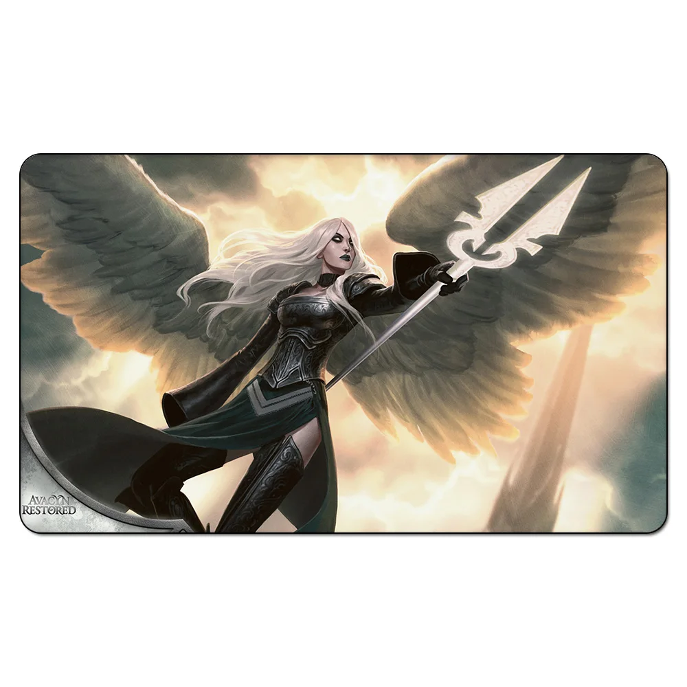 Ангел боевой Дракон Playmat) волшебный Настольные игры playmats, резиновые таблицы площадку, сбор Дизайн Playmat Бесплатный подарок мешок - Цвет: Светло-зеленый