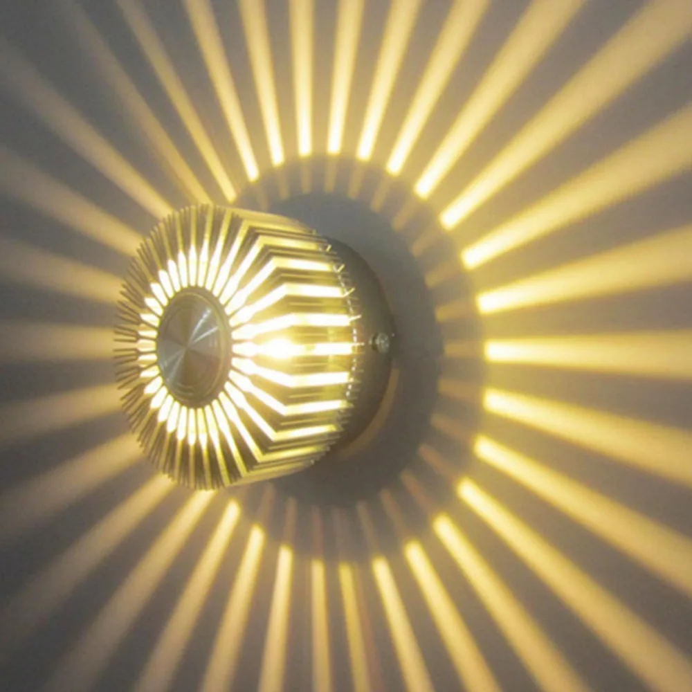 1 шт. светодиодный настенный светильник для коридора креативный алюминиевый фон