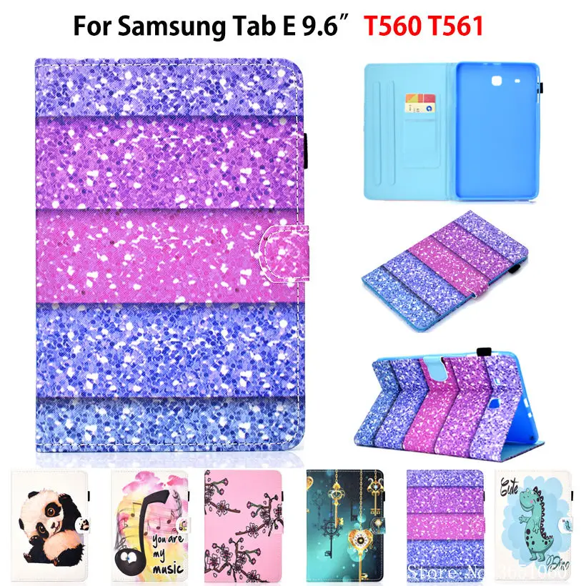 Милый мультяшный чехол для Samsung Galaxy Tab E 9 6 &quotSM T560 T561 планшета силиконовый книжка