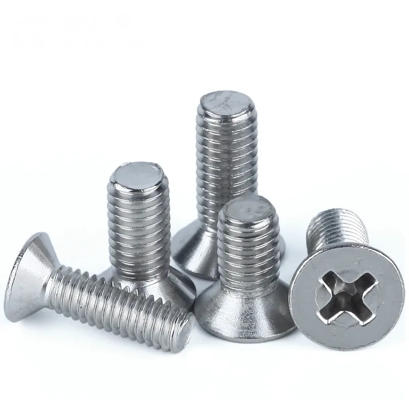 5PCS GB819 M5 M6 304 Stainless Steel Countersunk Head Screw Phillips Flat | Обустройство дома