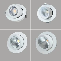 ac85 265v 40w30w20w cob embedded down lamp rotatable 3000k4000k6000k ceiling trunk light for dresspainting accent lamp