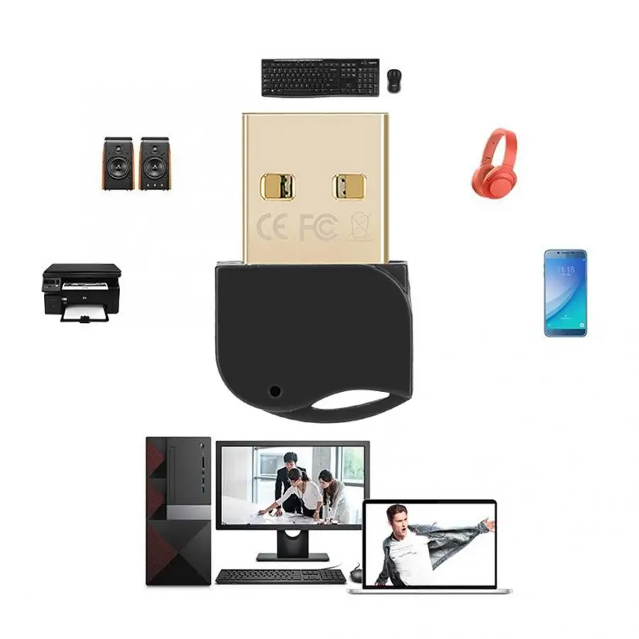 CSR4.0 BL V40 мини USB Bluetooth адаптер беспроводной приемник Dongles для Windows Мышь Клавиатура