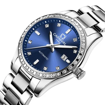 Швейцарские карнавальные женские часы, роскошные Брендовые женские автоматические механические часы, женские водонепроницаемые часы 8685L-12