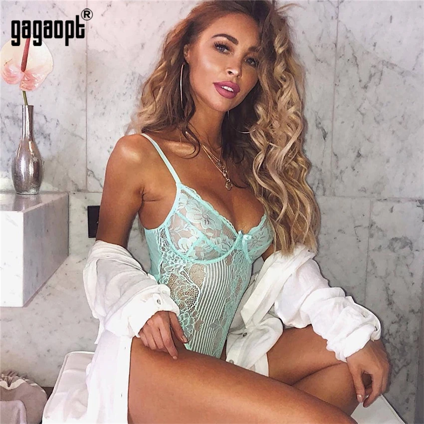 Gagaopt Весна 16 цветов Кружевное боди для женщин Цветочная вышивка галстук бабочка