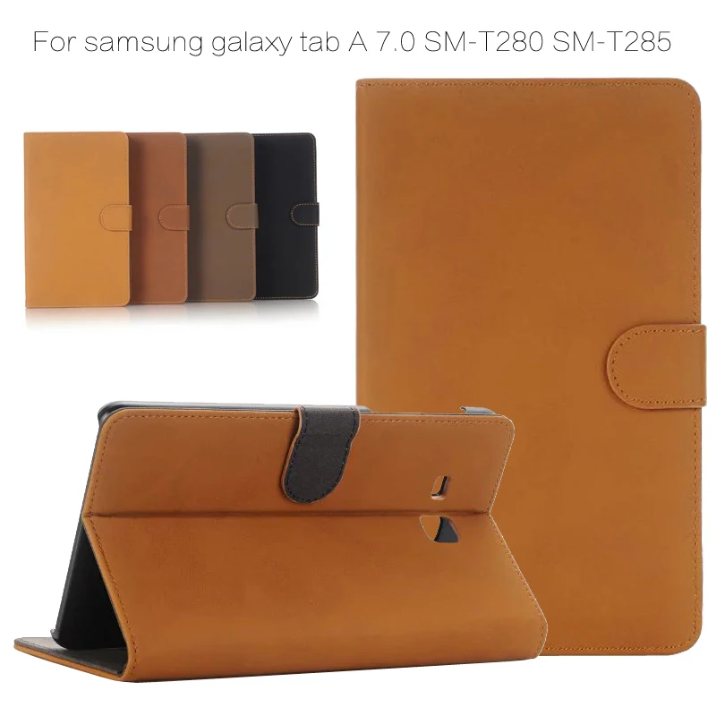 Вращающийся на 360 градусов pu кожаный чехол smart cover для samsung Galaxy Tab A A6 7,0 T280 T285 SM-T280 SM-T285 чехол для планшета s