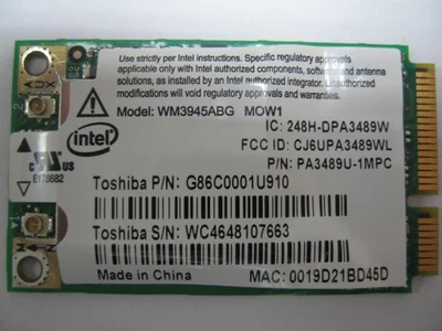 

SSEA New Network Card For INTEL PRO WIRELESS WM3945ABG Mini PCI-E Wireless Card