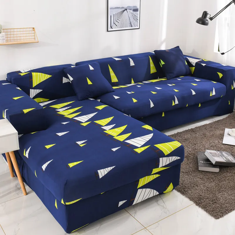 Strip Pattern Stretch Elastic Sofa Covers for Living Room Needs Order Sofa Set(2piece) If is Chaise Longue Corner Couch Cover