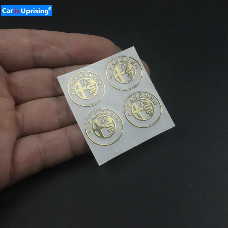 

4pcs Car Accessories Decal For Alfa Romeo 155 159 147 GT 156 Mito Giulia Giulietta Stelvio Car Styling Metal Car Sticker Badge