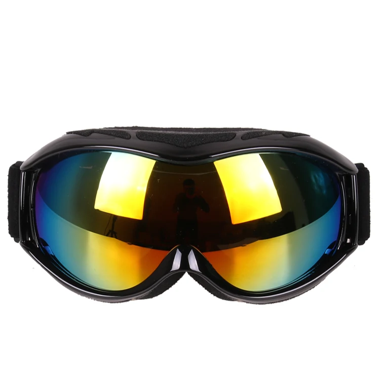 206-Black Зимние мотоциклетные очки байкер Gafas лыжные очки двухслойные противотуманные UV400 снежные очки для мотокросса защитные уличные очки - Цвет: 206-Black