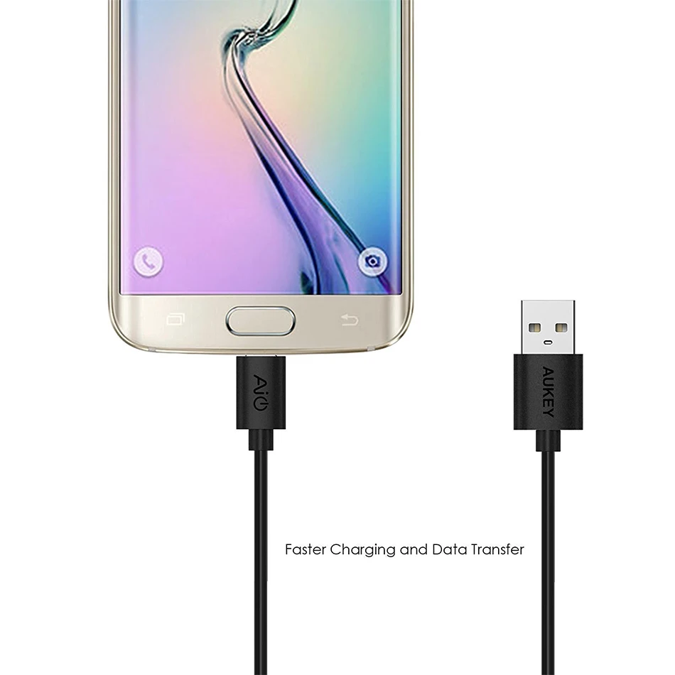 AUKEY шт. 5 Micro USB кабель быстрой зарядки 2A данных зарядное устройство мобильного