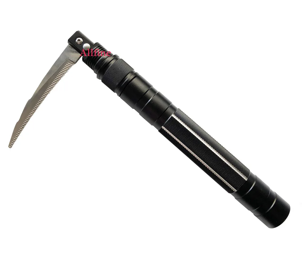 Sickle with pole Allfine™Треккинговые палки прогулочные палки Открытый Кемпинг защита палка безопасность многофункциональный домашний стержень туристический инструмент выживания - Цвет: Sickle with pole