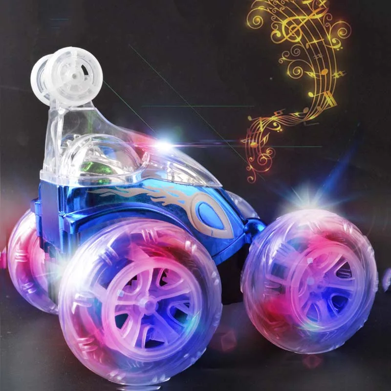 Boys Gift Toy 360 Tumbling Electric Controlled RC Stunt Dancing Car Flashing Light Dasher Vehicle Kids Remote Control | Игрушки и хобби