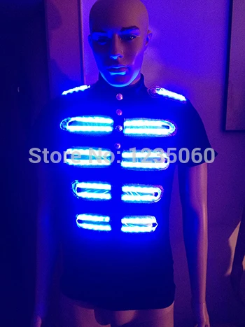 Модный разноцветный светодиодный костюм RGB для танцев выступлений светодиодная