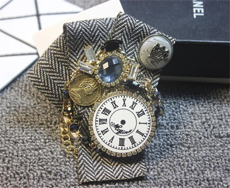 Смешанные стили ручной работы броши Античная кружевная подвеска Украшение