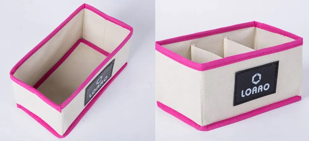 brush and makeup box LOAAO новая горячая Коробка для хранения Ящики Домашний Органайзер коробки Складные носки галстуки нижнее белье коробка Мода хранения Органайзер сумки - Цвет: brush and makeup box