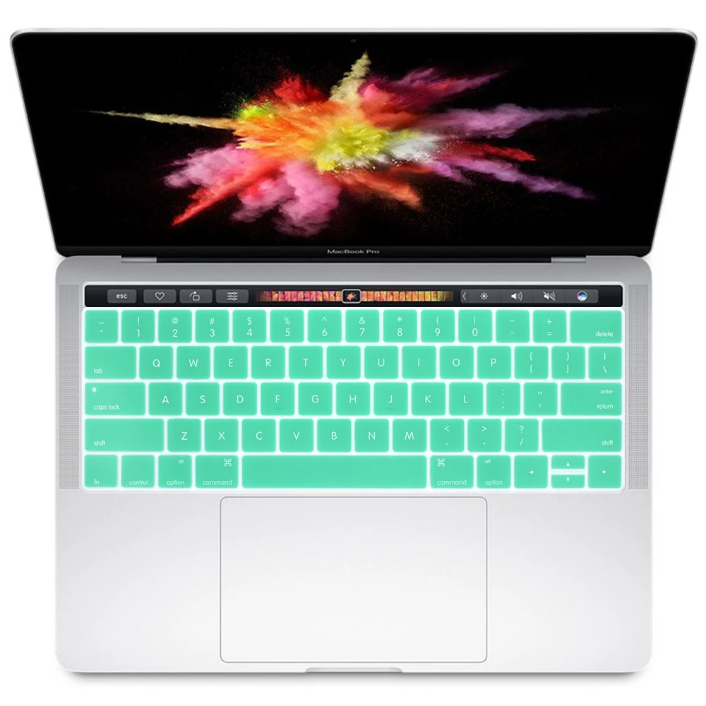 Мягкий силиконовый чехол для клавиатуры США Apple New Macbook Pro 13 3 дюйма A1706 и 15 4 A1707 2017