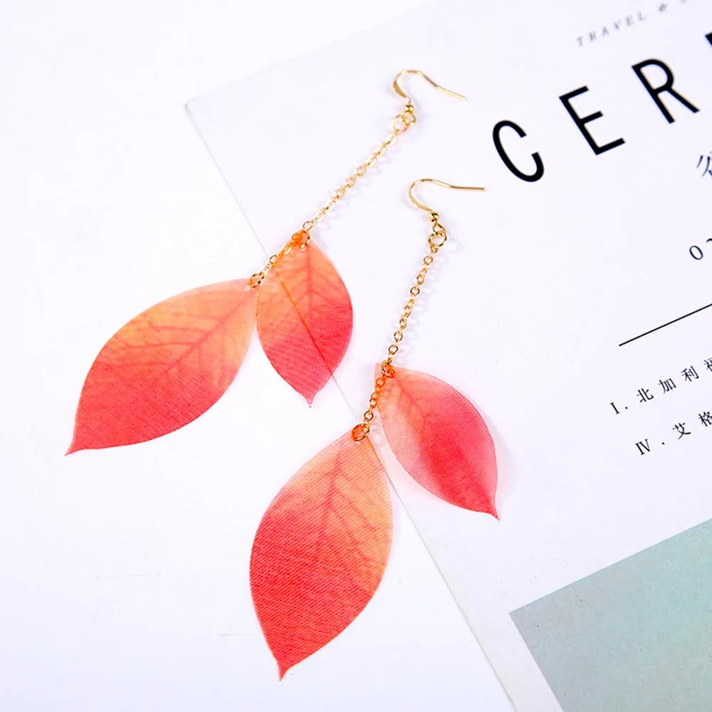 2018 модные популярные женские очаровательные серьги капли преувеличены красный