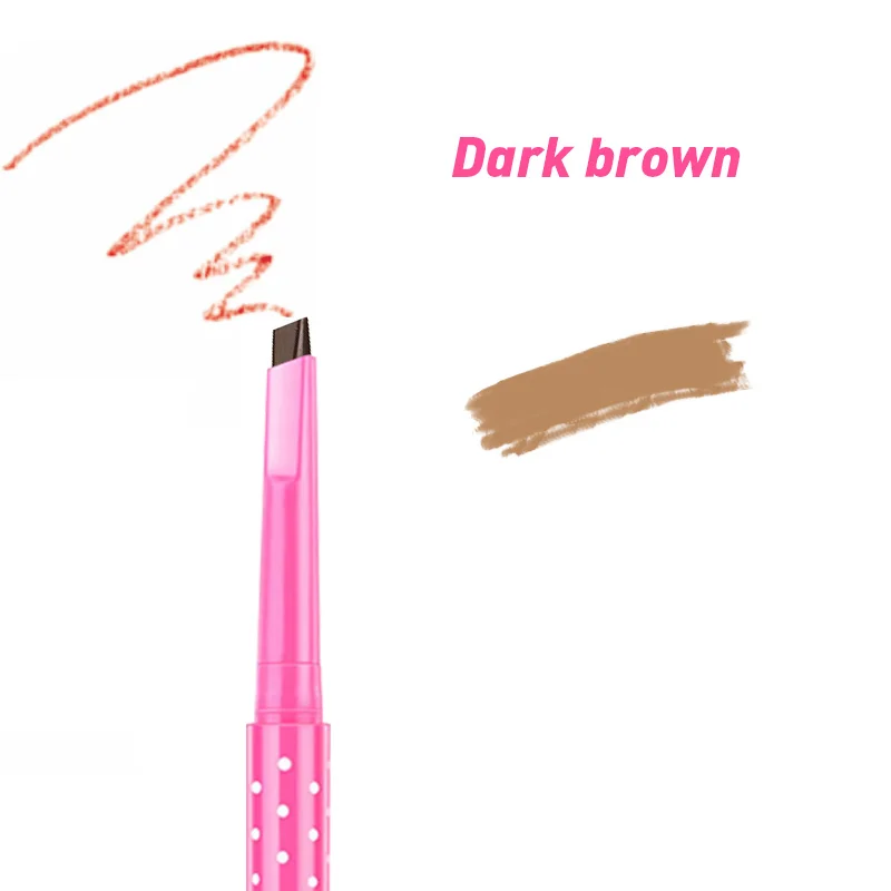 Темно коричневый длительный карандаш для бровей мягкая и гладкая Мода глаз серии