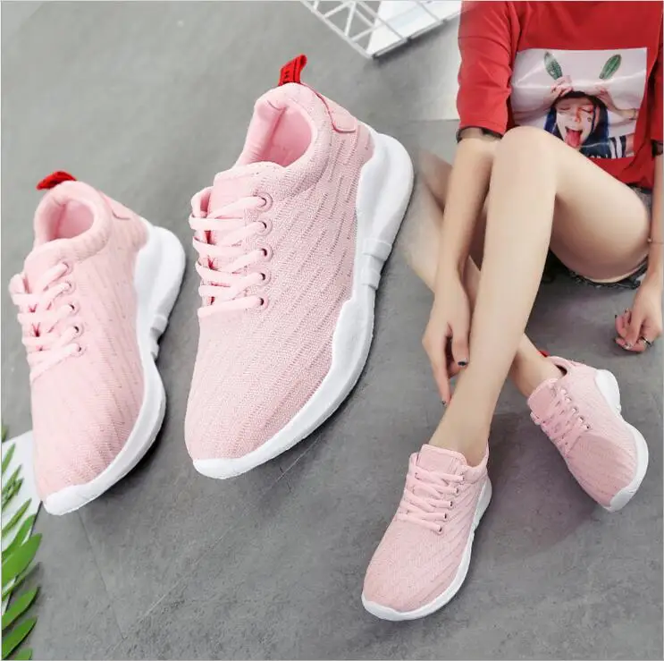 

New Design Girls Running Shoes Sneakers No. K12 Anti-skidding Wear-Resistant Strength Elastic Standard Size Base Height 30mm