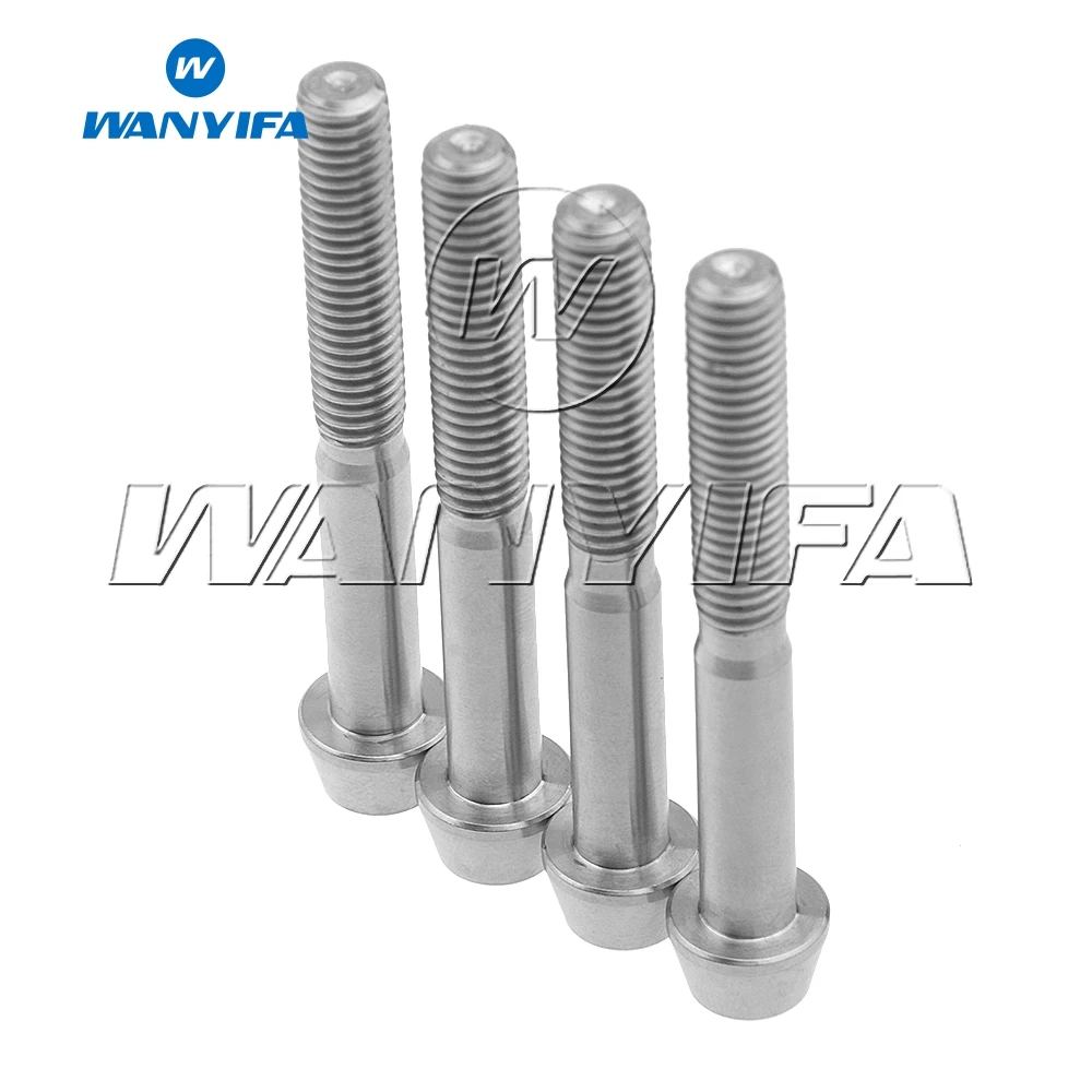 4 шт. Титан M5X40mm половина зуба конус колпачки Шестигранная винты для Велосипедный
