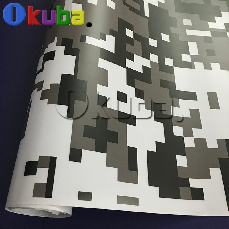 Черно белая цифровая камуфляжная виниловая Автомобильная обертка военная