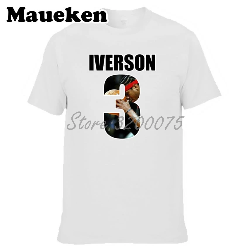 Мужская футболка Allen Iverson 3 футболки с коротким рукавом Philadelphia Legend наивысшего