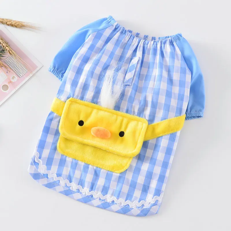 Летняя куртка с короткими рукавами и рисунком для домашних животных одежда