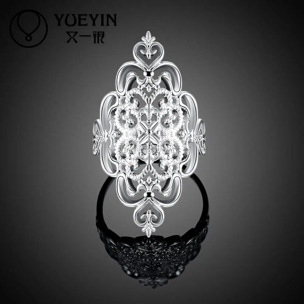 Fashion Silver plated finger rings for women Engagement jewelry anillos mujer Romantic Never fade Gift Anniversary | Украшения и