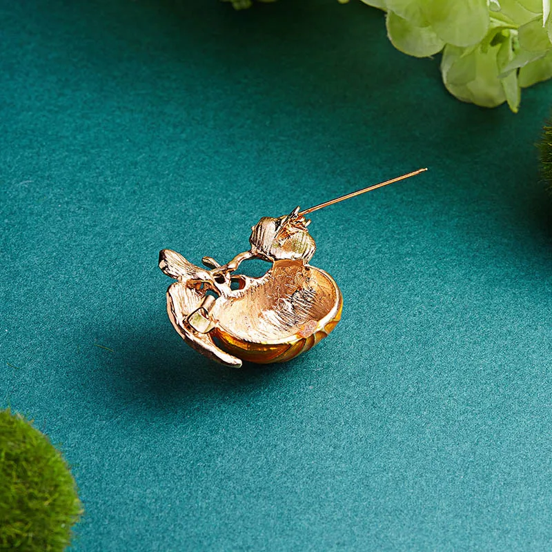 

New Halloween Pumpkin Women's Brooch Cute Jewelry Pins Brooches For Women Pendant Handmade Metal Pin Badge Brooches Gift