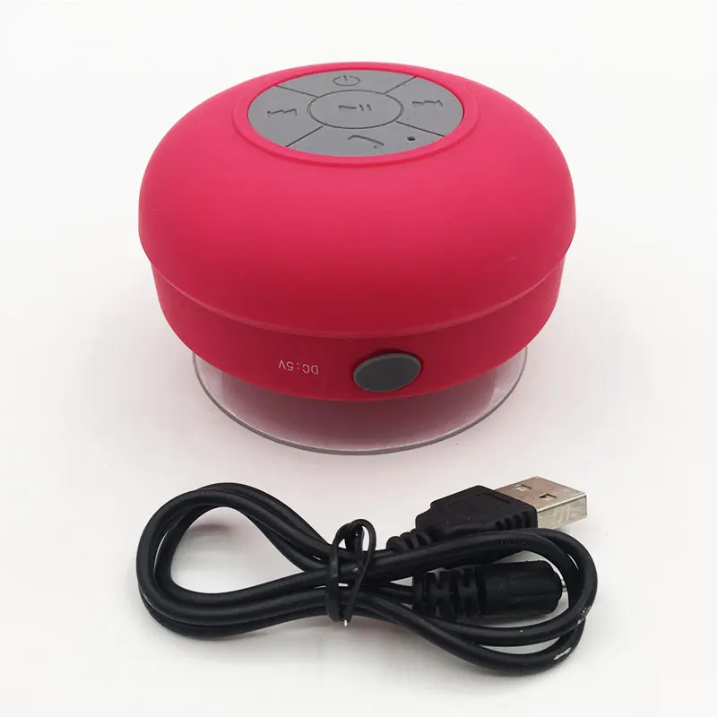 Handfree Bluetooth динамик водонепроницаемый Душ динамик s беспроводной музыкальный Громкий динамик для телефона MP3 Автомобильный Динамик Bluetooth приемник - Цвет: RoseRed