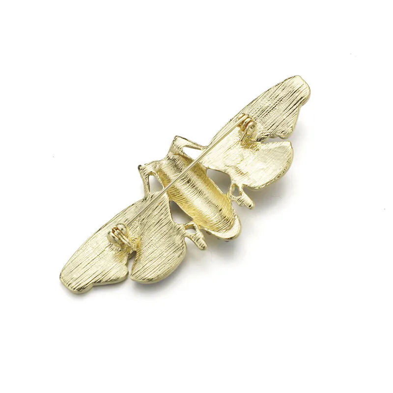 Dalaful эмаль Bee Броши со стразами насекомых Цикада Кристалл Брошь Pin Для женщин Для мужчин красивый свадебный банкет подарок ювелирные изделия Z067