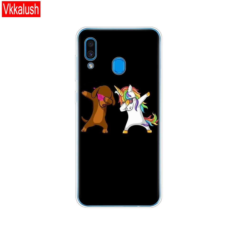 80092 Чехол для Samsung Galaxy A20, чехол A20E, силиконовая задняя крышка из ТПУ для Samsung A20 A 20 A205F A20E A202F, мягкий чехол, бампер - Цвет: 80092