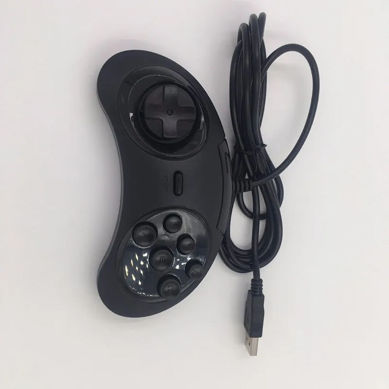 Для SEGA Genesis/MD2 Y1301 USB геймпад игровой контроллер 6 кнопок USB SEGA игровой джойстик держатель для ПК MAC Mega Drive геймпады