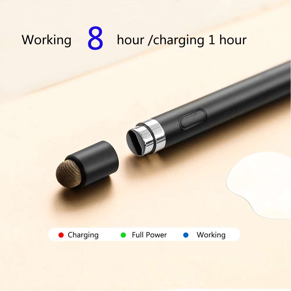 Стилус для планшета 1 4 мм (2 в 1) рисования IOS и Android stylus slim. планшетов не нужен bluetooth