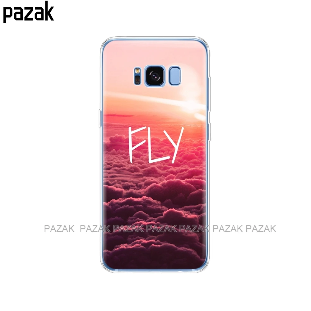 34494 Silicone phone Case For Samsung Galaxy S8 / S8 PLUS Cases Cover For Samsung S8 / S8 plus new fation Phone shell - Цвет: 34494
