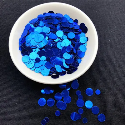 Royal Blue 2400 шт./лот мульти Размеры 3 мм 6 мм Круглый Dot форма, Сыпучие блёстки пайетками ногтей Красота, сумки, украшения, свадебные конфетти украшения - Цвет: Royal Blue