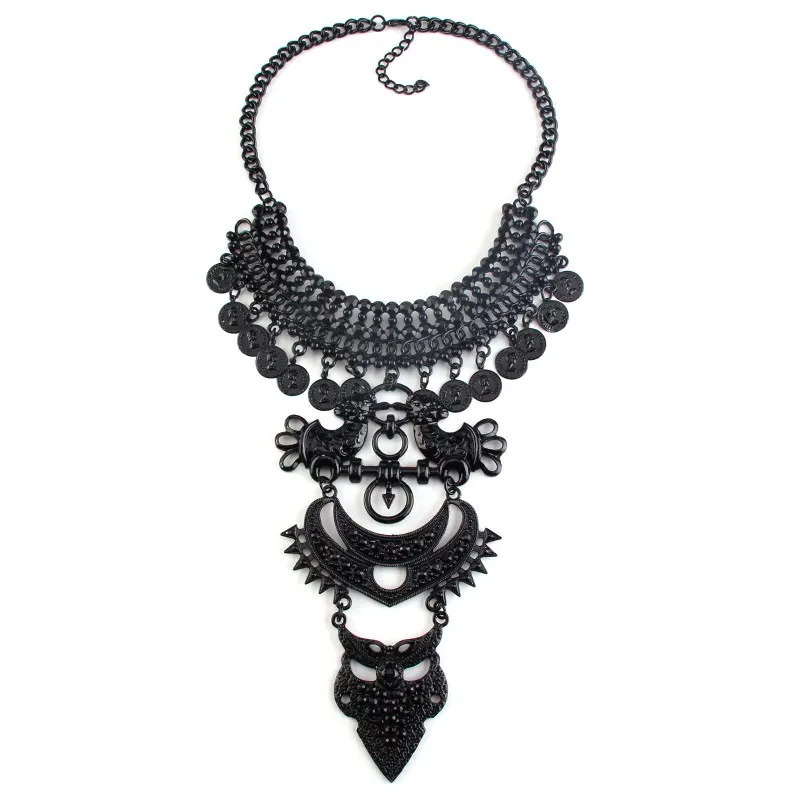 Лучший Женский Черный Бохо эффектный Роскошный Кристалл винтажные Макси