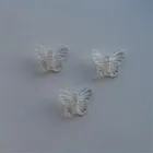 Оптовая продажа, 200 комплектов, жесткая пластиковая бабочка для светодиодной гирлянды, рождественские огни, украшения для сада, дома, свадьбы, вечеринки