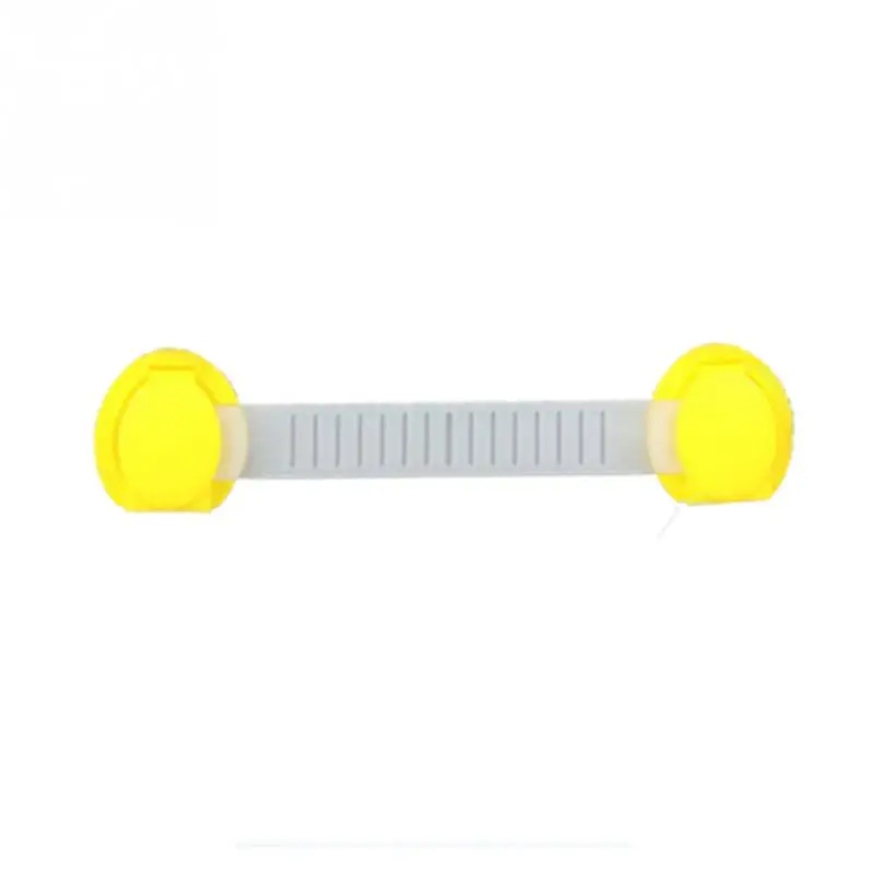 Yellow long type 10 шт./лот Детская безопасность детский замок на холодильник ящик для шкафов шкафчик раздвижные двери холодильник защита детей замок двери - Цвет: Yellow long type