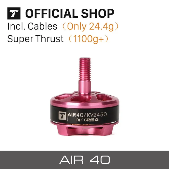 Безщеточный двигатель AIR40 AIR 40 2205 2450KV 3-4 S для гоночных дронов радиоуправляемых