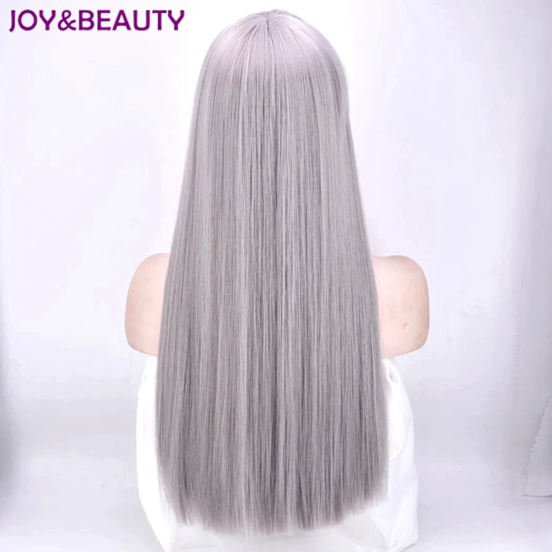 Парики JOY & BEAUTY для женщин Длинные Синтетические волосы серого цвета 26 дюймов