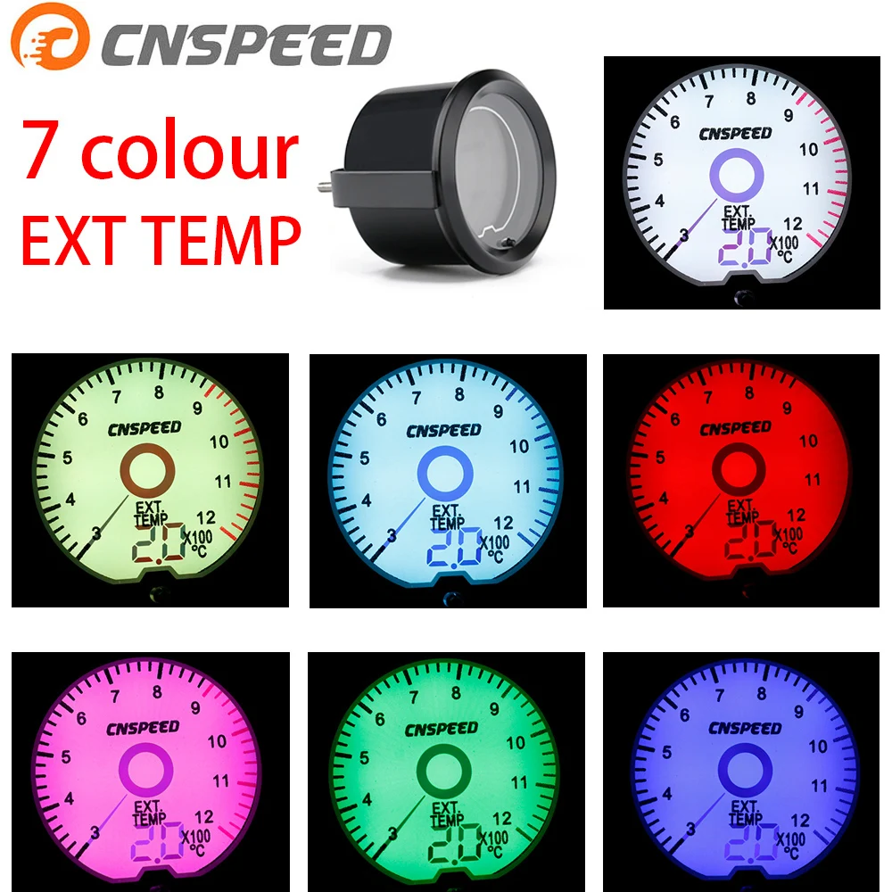Датчик температуры выхлопных газов CNSPEED YC101428 ЖК дисплей с жидкостным кристаллом 7